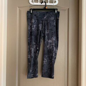 floral activewear crop leggings